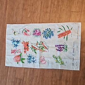 Linen Tea Towel By Heil  Western Australian Wildlowers